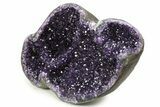 Very Sparkly, Dark Purple Amethyst Geode - Uruguay #342469-2